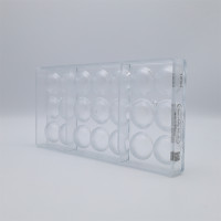 Chocolate World mould fiji    squeezed hemisphere 8gm
